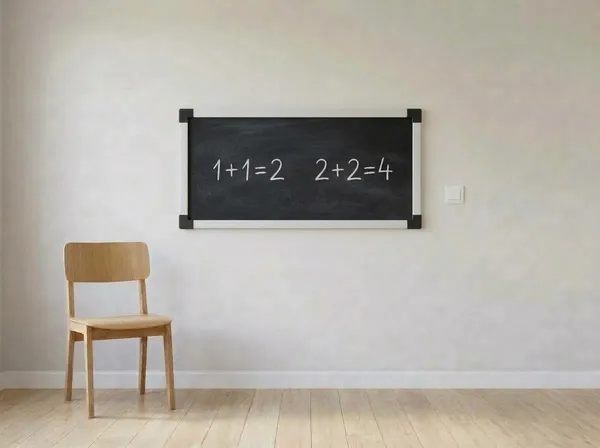 1' × 2' blackboard hanging on a wall