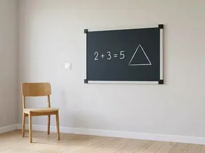 2' × 3' blackboard seen from an angle