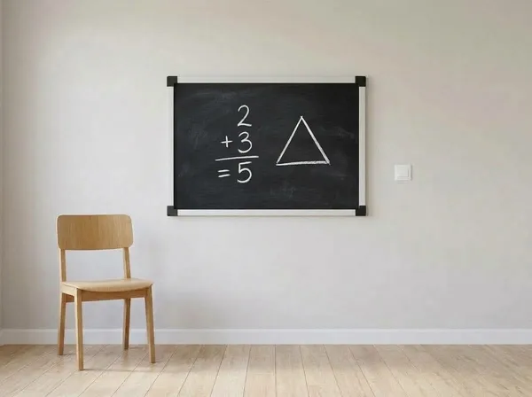 2' × 3' blackboard hanging on a wall