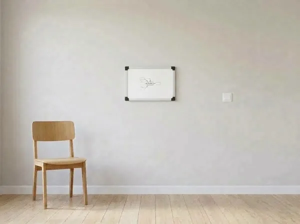 1' × 1.5' whiteboard hanging on a wall