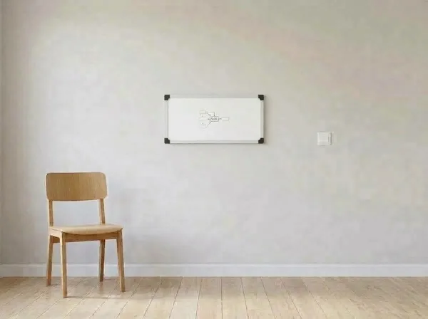 1' × 2' whiteboard hanging on a wall
