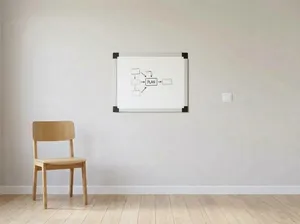 2' × 1.5' whiteboard hanging on a wall
