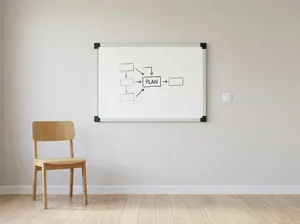 2' × 3' whiteboard hanging on a wall